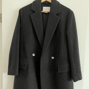 Club Monaco dark grey wool coat